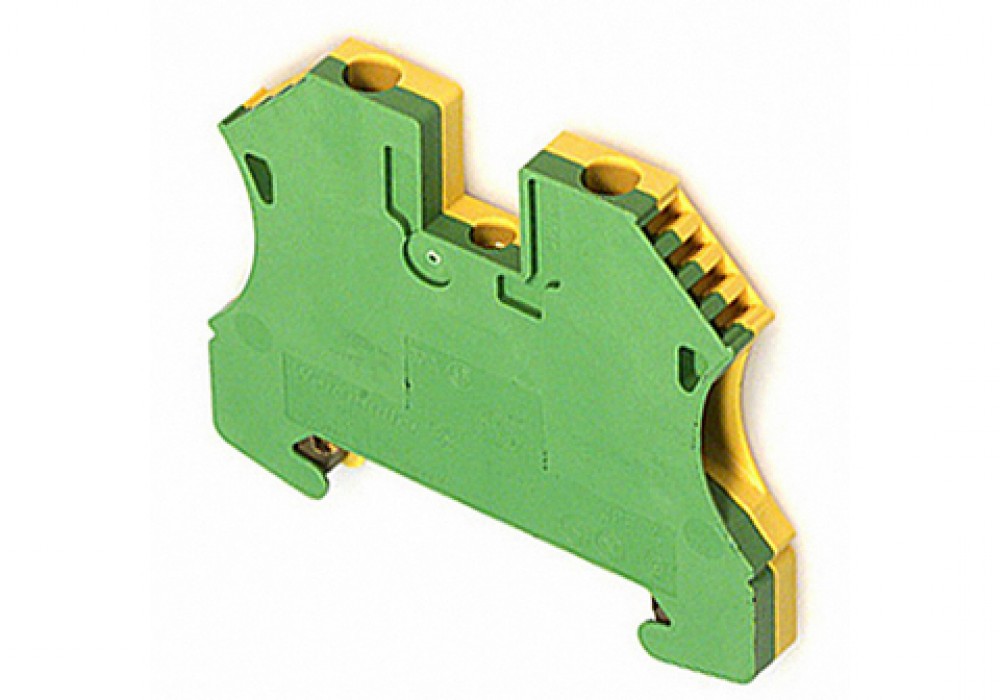 Spaile PE ar skrūvēm,  4 mm², 480 A, dzeltena/zaļa