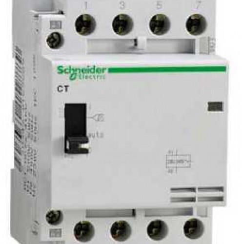CT 4P 63A kontaktors , 4 kontakts normāli vaļā, 230/240V, 54mm