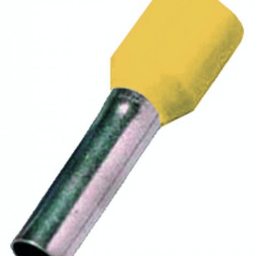 Āderuzgalis izolēts 6/12 mm dzeltens DIN 46228 T4