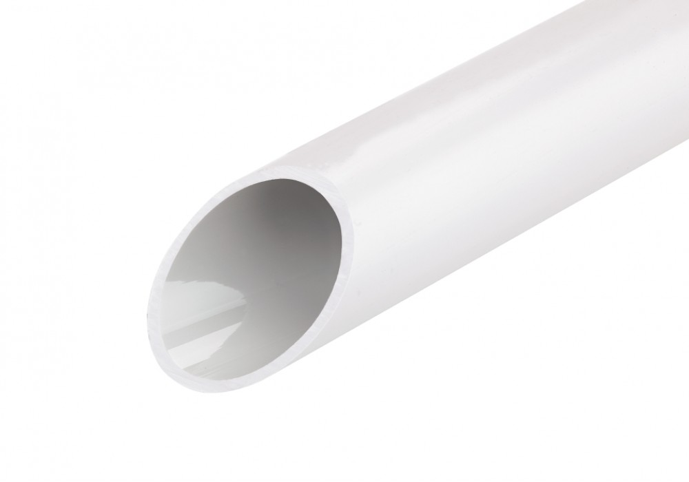 Cietā caurule D50mm, L=3m, 320N PVC (paka 21m) pelēka ISOFIX-EL-F
