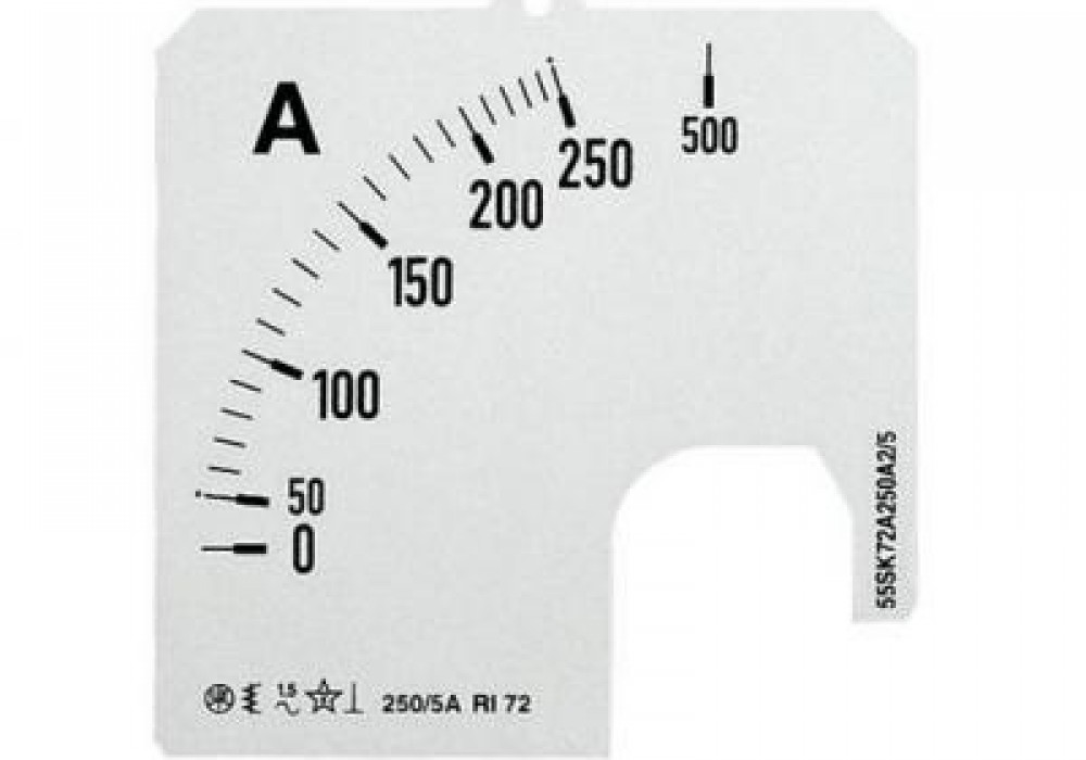 SCL-A1-800/72 , skala ampermetram 800A 72x72mm