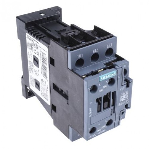 Kontaktors AC-3 32 A, 15 kW / 400 V 1 NO + 1 NC, 24 V DC 3-pole, size S0 screw terminals