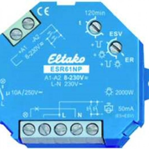 Impulsa relejs ESR61NP-230V+UC,  1NO 10A/250VAC, d=45mm, h=18mm, 8…230VUC