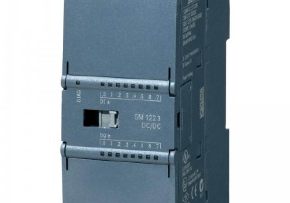 SIMATIC S7-1200, Digital I/O SM 1223, 16 DI/16 DO, 16 DI 24 V DC, Sink/Source, 16 DO, transistor 0.5 A