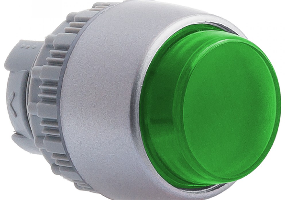 Poga ar LED FP PCPI zaļa 1NO IP40 24V