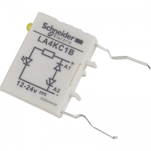 Pārsprieguma slāpētājs ar diodi 12...24VDC ar LED indikāciju, kontaktoriem TeSys K