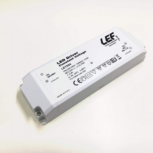 Pastāvīgs sprieguma LED barošanas bloks - 75W 24Vdc - IP20