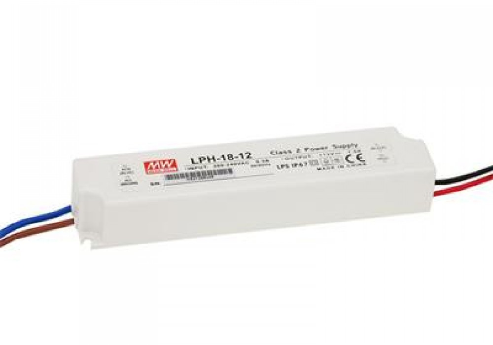 Barošanas bloks LED 180…264VAC/12VDC 1.5A 18W IP67