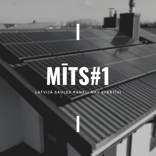 MĪTS#1 Latvijā saules paneļi nav efektīvi