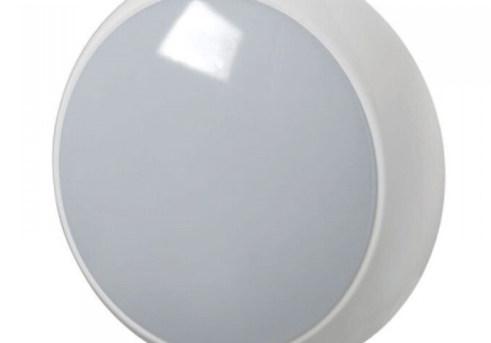 Gaismeklis LED plafons GOLF 10W, 840/990/950lm, 3000/4000/6500K, IP65, IK10, Ø330, balts