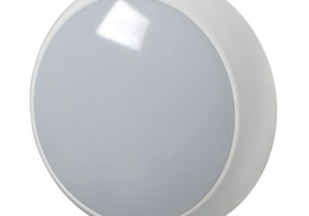 Gaismeklis LED plafons GOLF 15W, 1240/1420/1360lm, 3000/4000/6500K, IP65, IK10, Ø330, balts