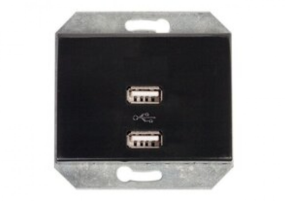 USB lādētājs 2xUSB 3.4A melns XP500