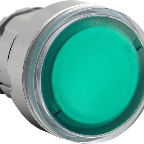 Izgaismota poga bez fiksācijas,LED-zaļa