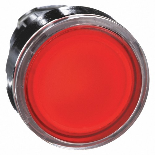 Izgaismota poga bez fiksācijas,LED-sarkana